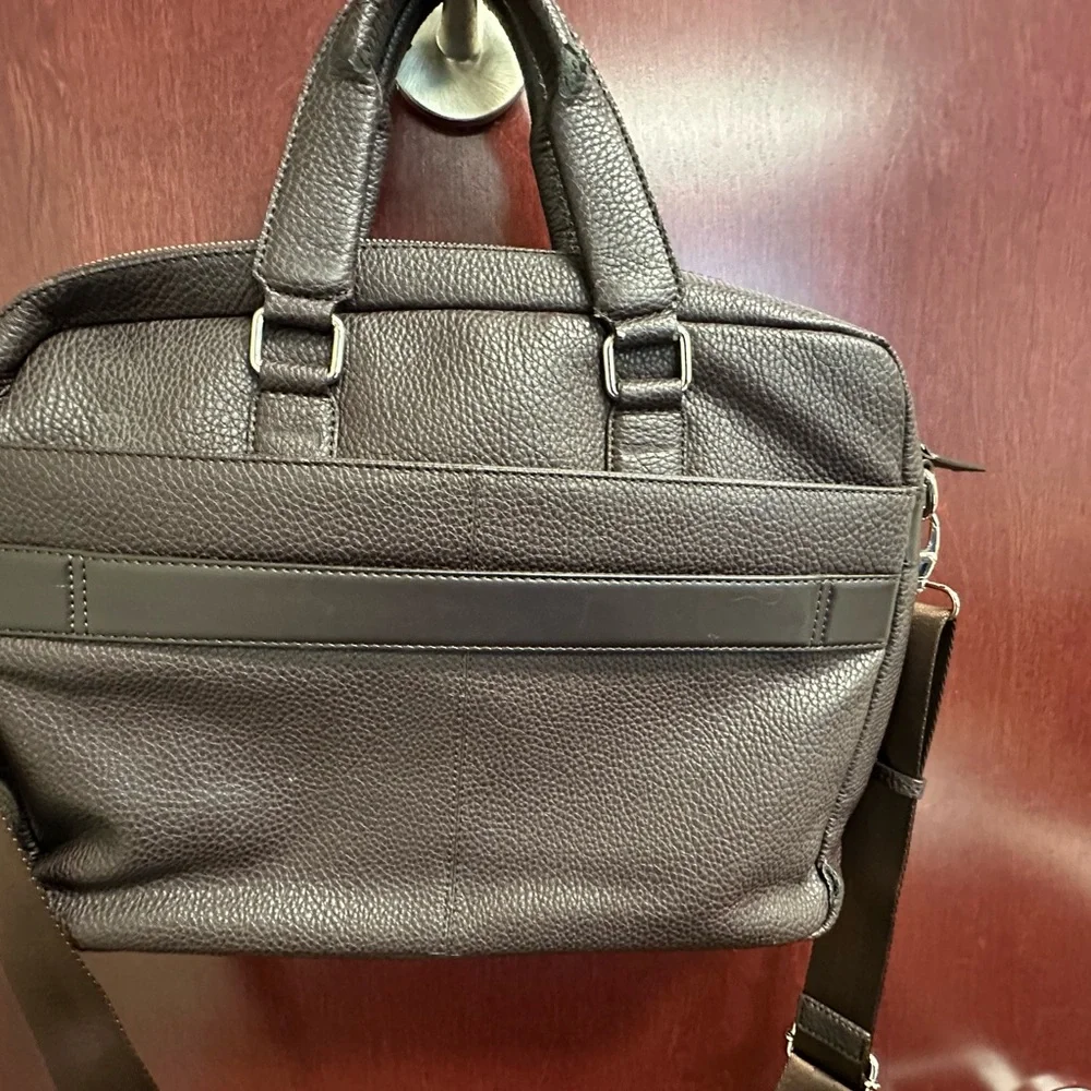 Cross Dark‎ Brown Textured Leather Briefcase - Excellent Condition